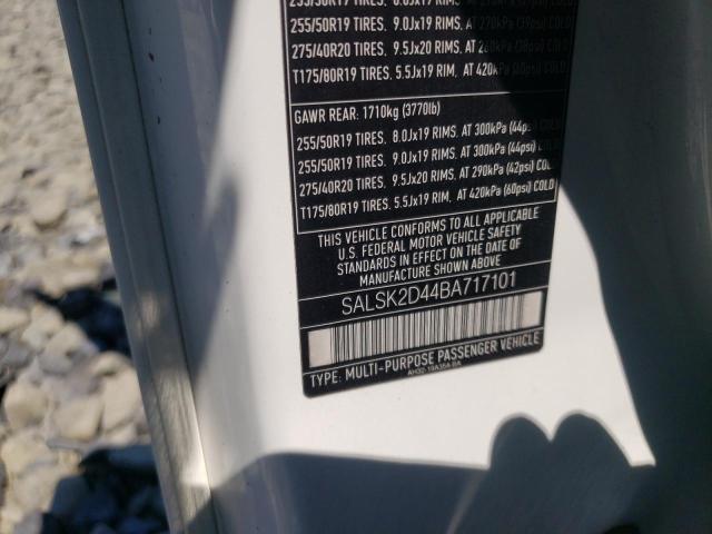 2011 Land Rover Range Rover Sport Lux VIN: SALSK2D44BA717101 Lot: 61421454