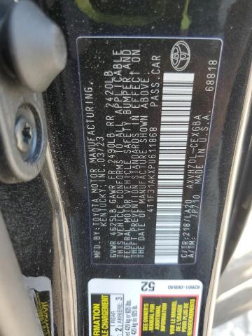 VIN 4T1F31AKXPU611868 2023 Toyota Camry, Xle no.12