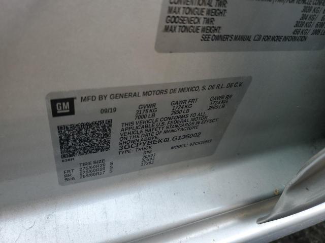 2020 CHEVROLET 1500 SILVE - 3GCPYBEK6LG136002