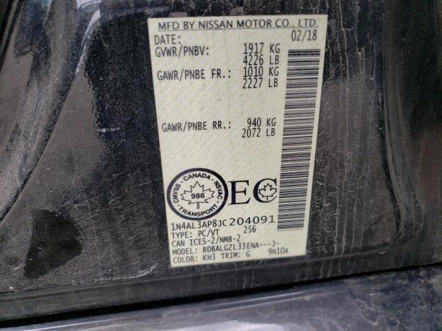 2018 NISSAN ALTIMA 2.5 - 1N4AL3AP8JC204091