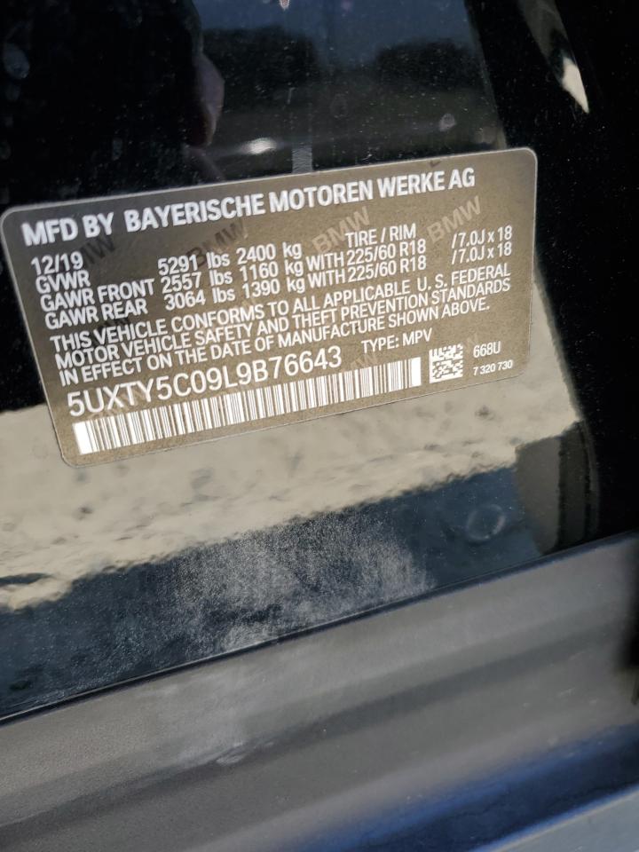 5UXTY5C09L9B76643 2020 BMW X3 xDrive30I