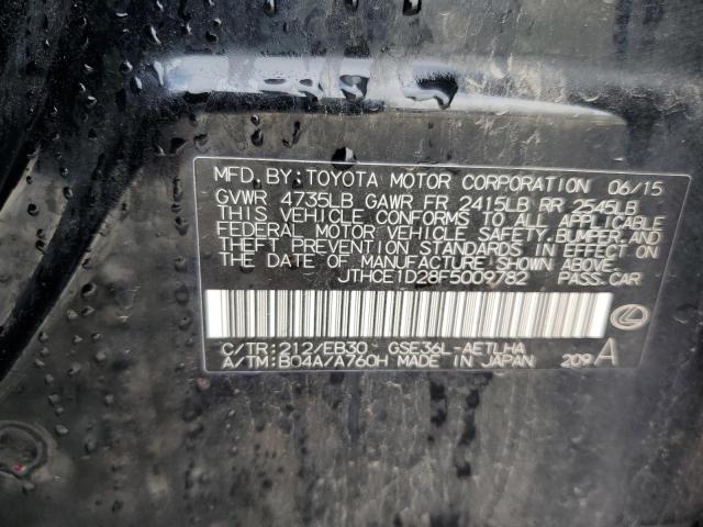 2015 Lexus Is 350 VIN: JTHCE1D28F5009782 Lot: 61799574