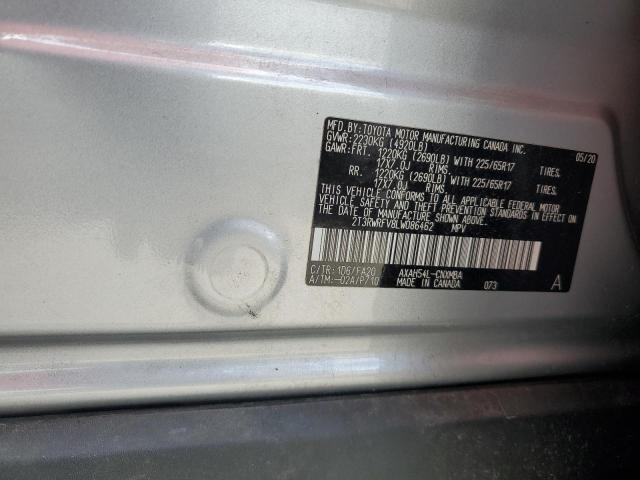 VIN 2T3RWRFV8LW086462 2020 Toyota RAV4, Xle no.13