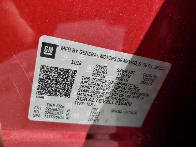 2020 GMC Terrain Sle VIN: 3GKALTEV2LL216400 Lot: 61500384