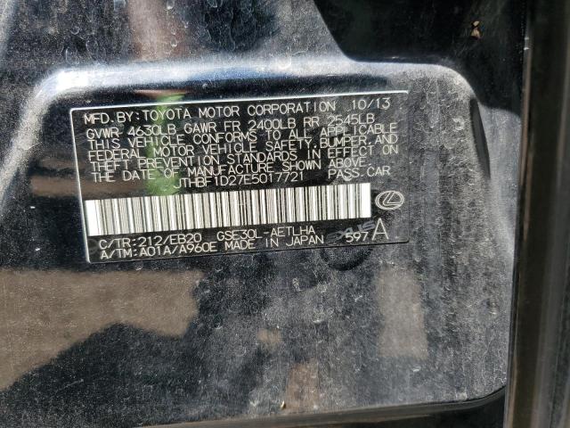 2014 Lexus Is 250 VIN: JTHBF1D27E5017721 Lot: 61633434