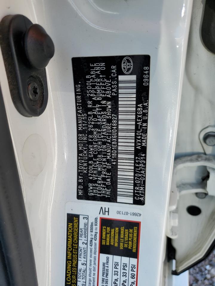 4T1BD1EBXGU048827 2016 Toyota Avalon Hybrid
