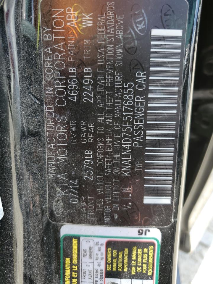 KNALN4D75F5176855 2015 Kia Cadenza Premium