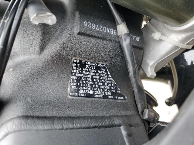 2011 KAWASAKI ZX600 R - JKAZX4R13BA027626