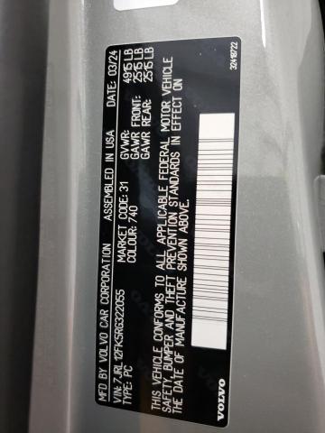 2024 VOLVO S60 CORE 7JRL12FK5RG322055