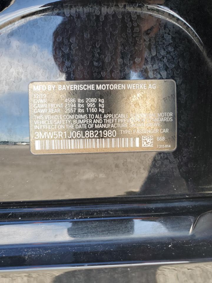3MW5R1J06L8B21980 2020 BMW 330I