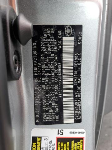 VIN 4T1B11HKXJU609958 2018 Toyota Camry, L no.13