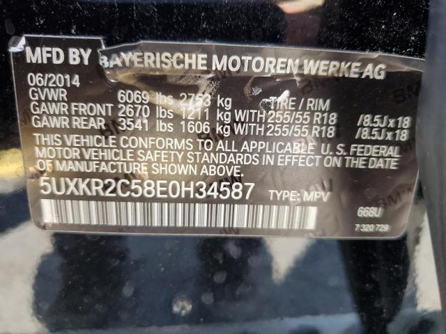 VIN 5UXKR2C58E0H34587 2014 BMW X5, Sdrive35I no.12