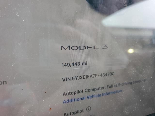 2023 Tesla Model 3 VIN: 5YJ3E1EA7PF434708 Lot: 61674254