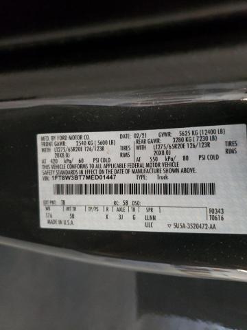 2021 Ford F350 Super Duty VIN: 1FT8W3BT7MED01447 Lot: 62679344