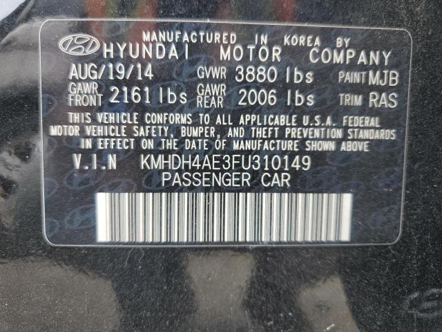 2015 HYUNDAI ELANTRA SE - KMHDH4AE3FU310149