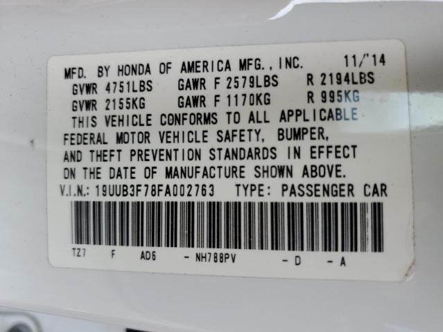 2015 ACURA TLX ADVANC 19UUB3F78FA002763