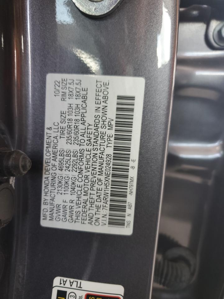 7FARW1H5XNE024928 2022 Honda Cr-V Ex