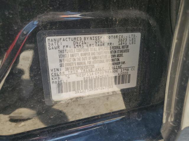 2016 NISSAN SENTRA S - 3N1AB7AP3GY267705