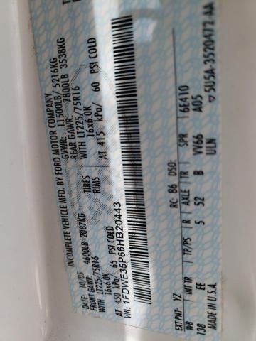 2006 Ford Econoline E350 Super Duty Cutaway Van VIN: 1FDWE35P66HB20443 Lot: 61256344