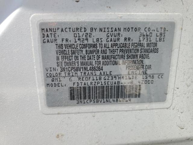 2022 NISSAN KICKS S - 3N1CP5BV1NL486264
