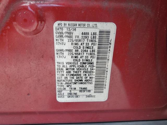 2017 NISSAN ROGUE S - JN8AT2MT1HW387795