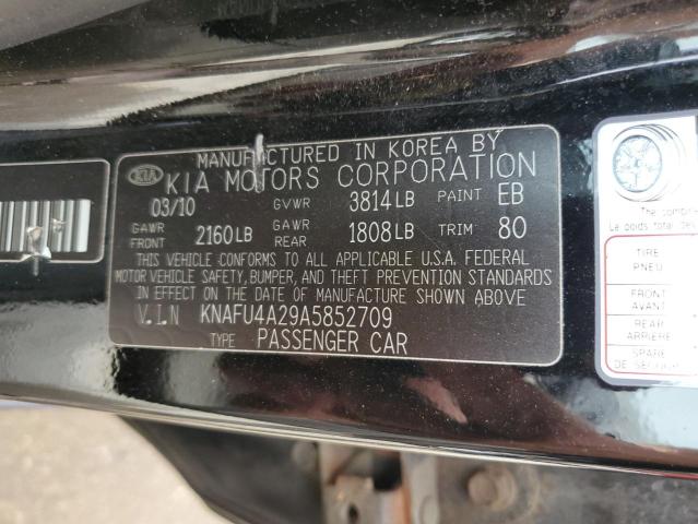 2010 Kia Forte Ex VIN: KNAFU4A29A5852709 Lot: 61160154
