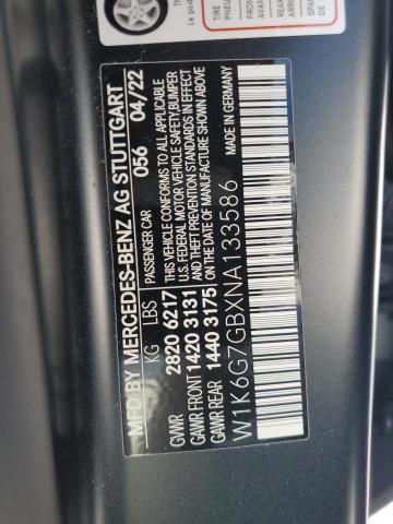 2022 MERCEDES-BENZ S 580 4MAT - W1K6G7GBXNA133586