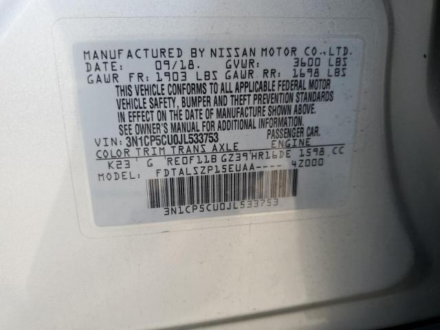 2018 NISSAN KICKS S - 3N1CP5CU0JL533753