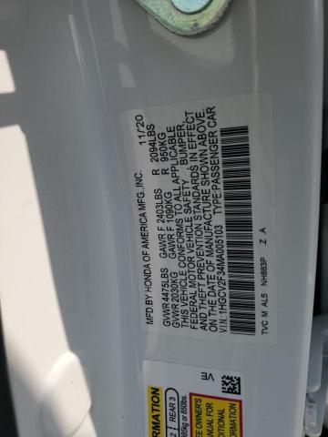 2021 HONDA ACCORD SPO 1HGCV2F34MA005103  63332044