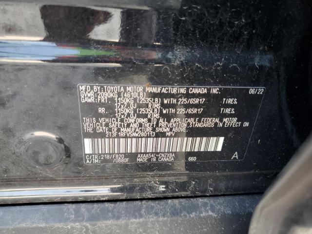2022 TOYOTA RAV4 LE - 2T3F1RFV5NW280113