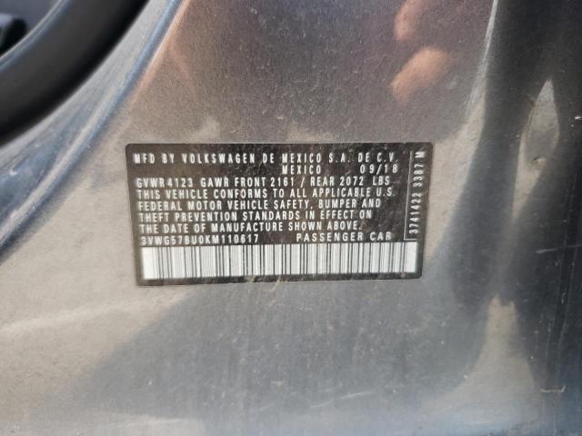 2019 VOLKSWAGEN JETTA SEL - 3VWG57BU0KM110617