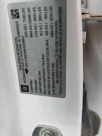 2019 CHEVROLET SILVERADO - 1GCUYEED5KZ239853
