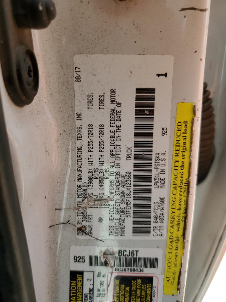 5TFEM5F18JX123660 2018 Toyota Tundra Crewmax Sr5