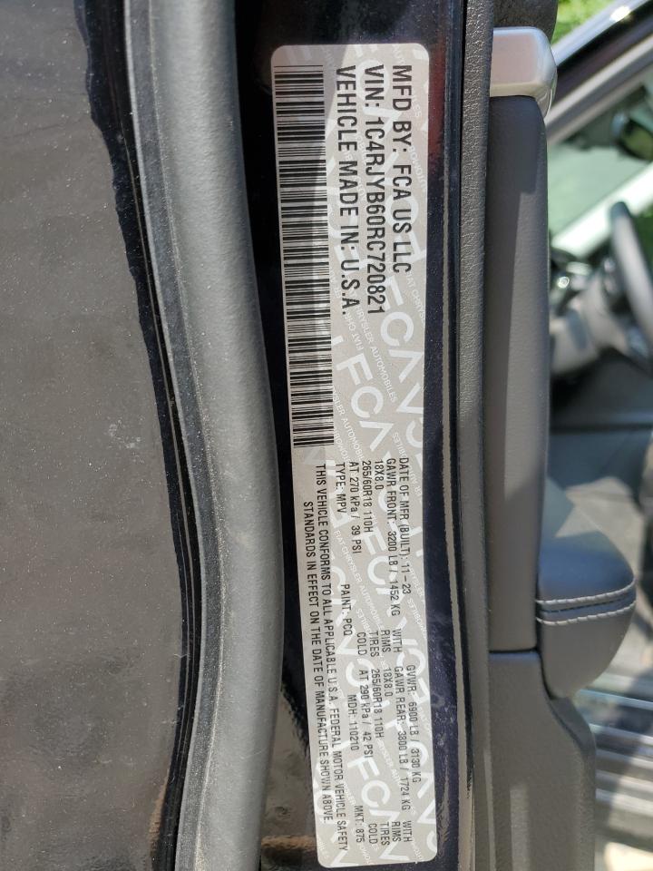 1C4RJYB60RC720821 2024 Jeep Grand Cherokee Limited 4Xe