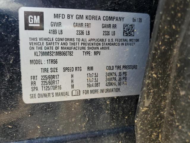 2021 CHEVROLET TRAILBLAZE - KL79MMS21MB060782