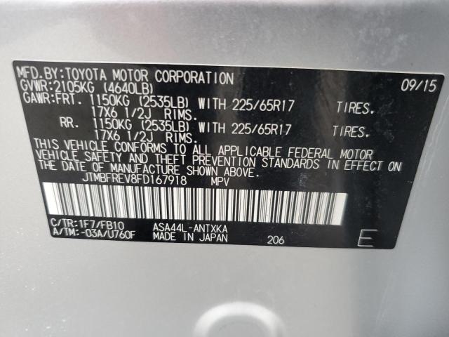 2015 TOYOTA RAV4 LE - JTMBFREV8FD167918