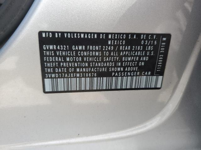 2015 VOLKSWAGEN JETTA SE - 3VWD17AJXFM318676