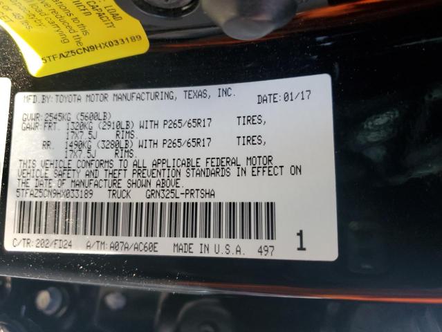 2017 TOYOTA TACOMA DOU - 5TFAZ5CN9HX033189