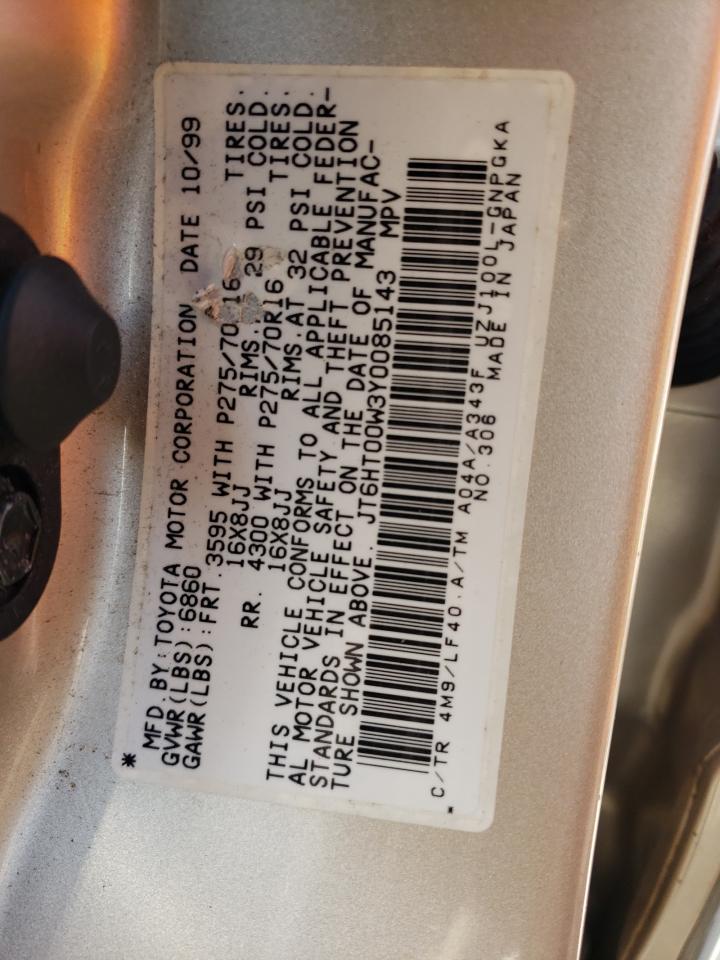 JT6HT00W3Y0085143 2000 Lexus Lx 470