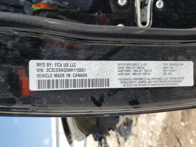2022 DODGE CHARGER PO - 2C3CDXKG5NH115561