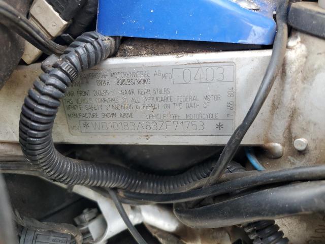 2003 BMW F650 DAKAR - WB10183A83ZF71753