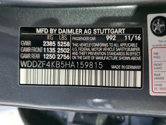2017 MERCEDES-BENZ E 300 4MAT - WDDZF4KB5HA159815