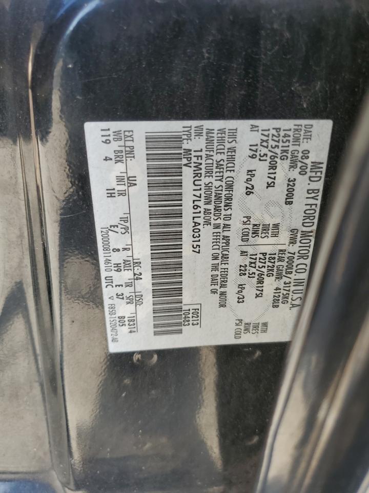 1FMRU17L61LA03157 2001 Ford Expedition Eddie Bauer