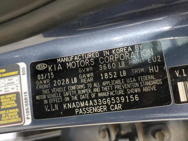 2016 KIA RIO LX - KNADM4A33G6539156