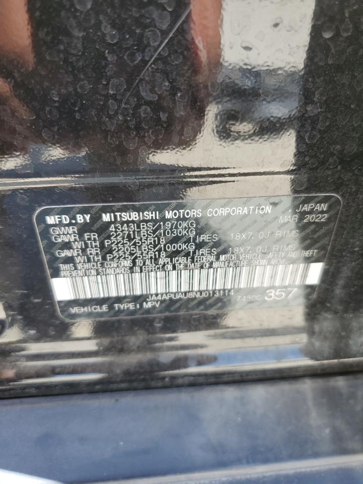 JA4APUAU8MU013114 2022 Mitsubishi Outlander Sport Es