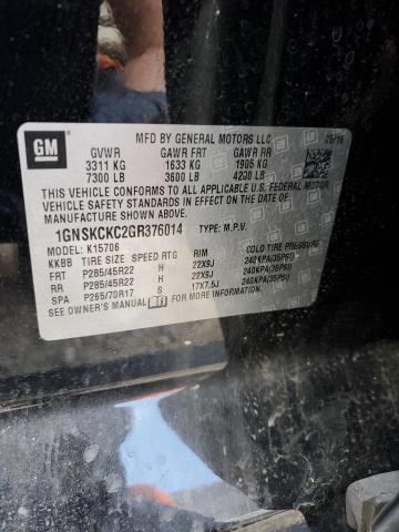 2016 CHEVROLET TAHOE K150 - 1GNSKCKC2GR376014