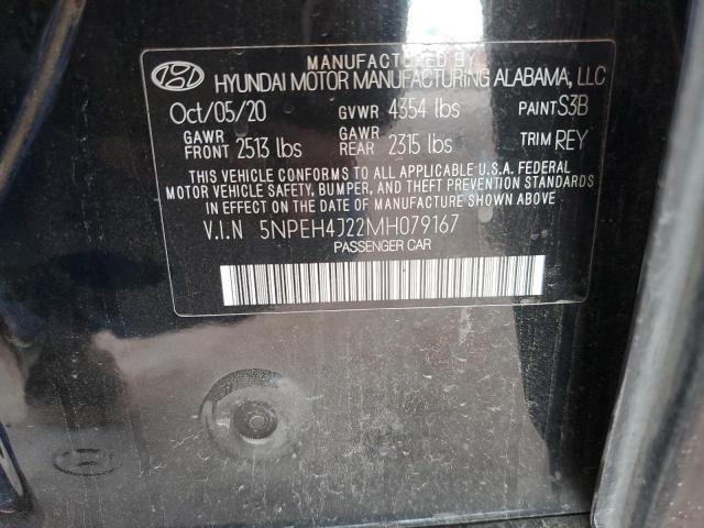2021 Hyundai Sonata Limited VIN: 5NPEH4J22MH079167 Lot: 61817664
