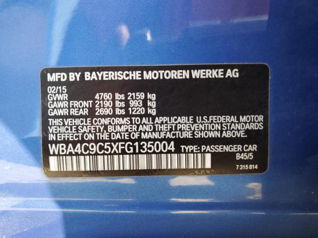 VIN WBA4C9C5XFG135004 2015 BMW 4 Series, 428 Xi Gra... no.12