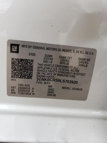 2020 CHEVROLET BLAZER 2LT - 3GNKBCRS9LS703920