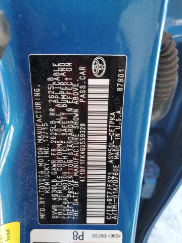 2016 TOYOTA CAMRY LE - 4T1BF1FK4GU559328